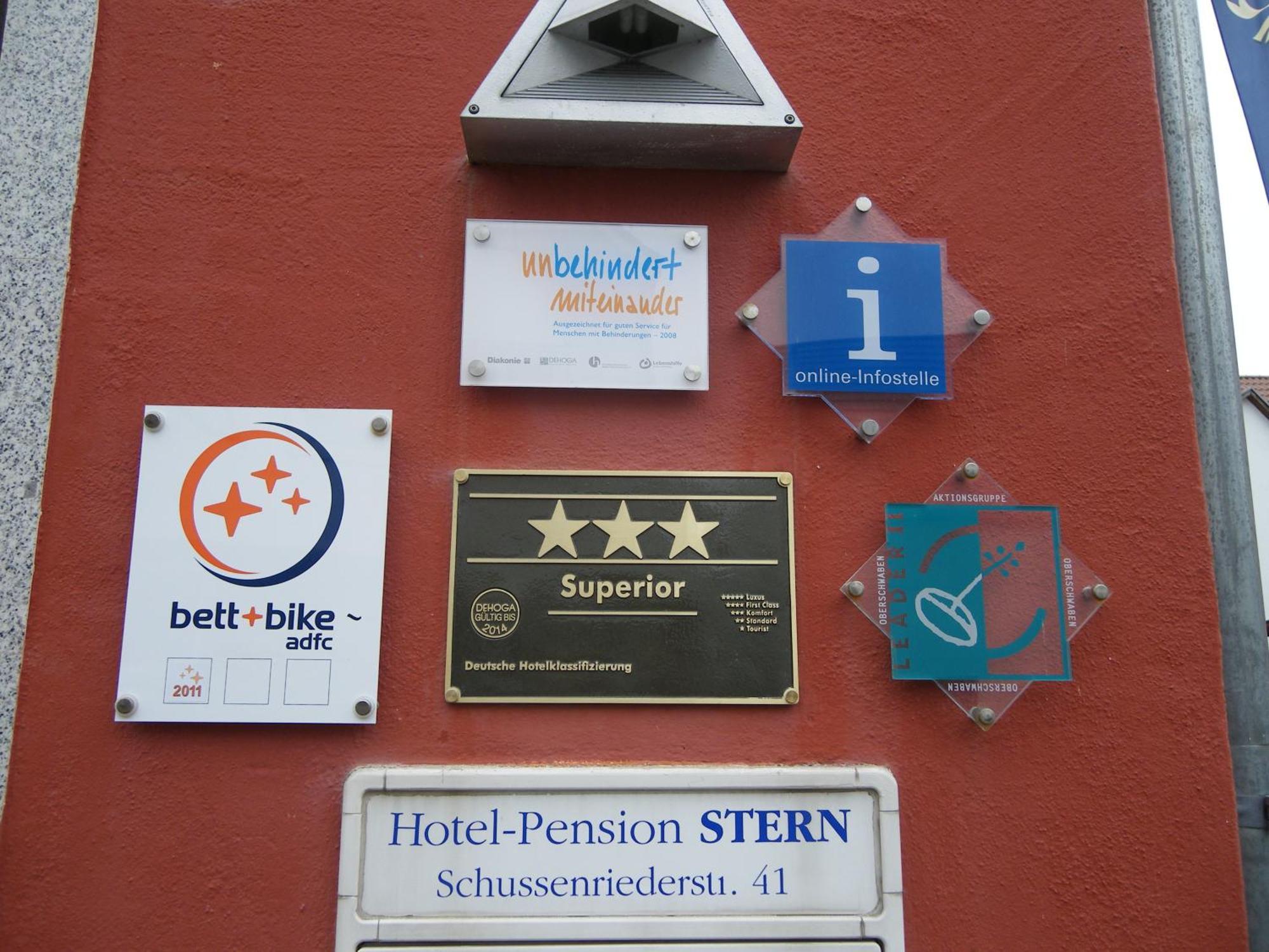 Hotel Pension Stern Bad Buchau Exterior photo